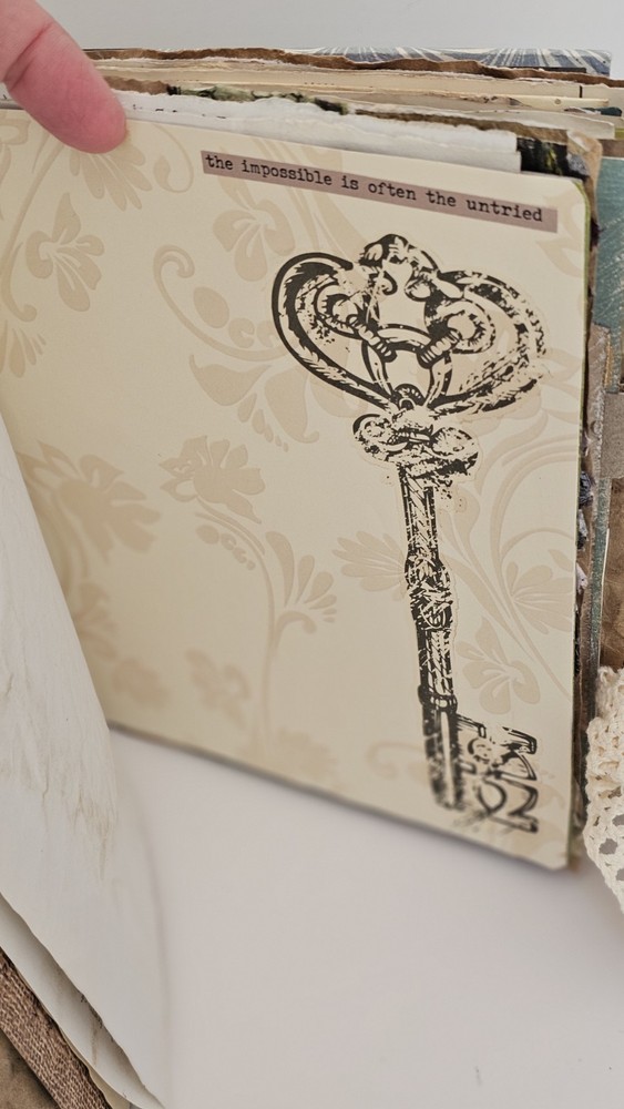 Handmade Junk Journal Travel Theme Book