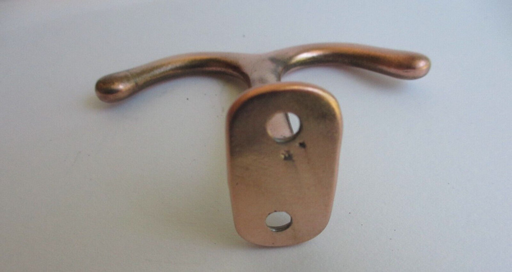 Vintage Under Shelf Ceiling Mount Wardrobe Coat Double Mustache Hook