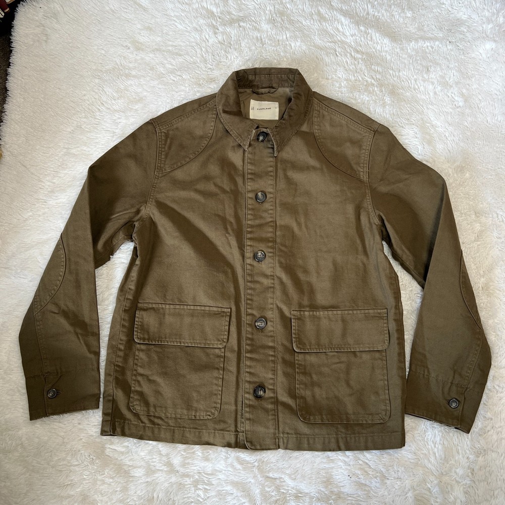 EVERLANE THE BARN JACKET BEECH COTTON CANVAS