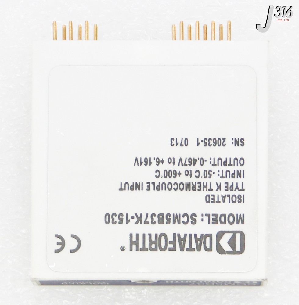 39139 DATAFORTH ISOLATED TYPE K THERMOCOUPLE INPUT SCM5B37K-1530