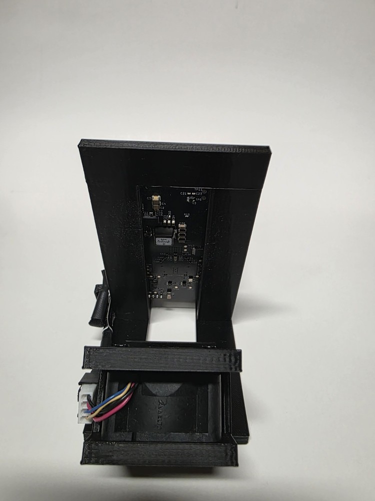 Bitaxe 601+ Stand Black By AxeForge Technologies - Built For Maximum Air Flow
