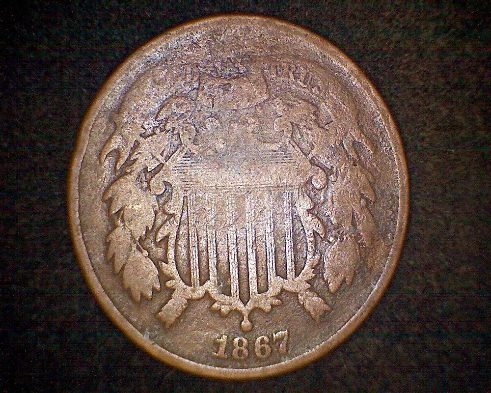 1867 TWO CENT PIECE #18948