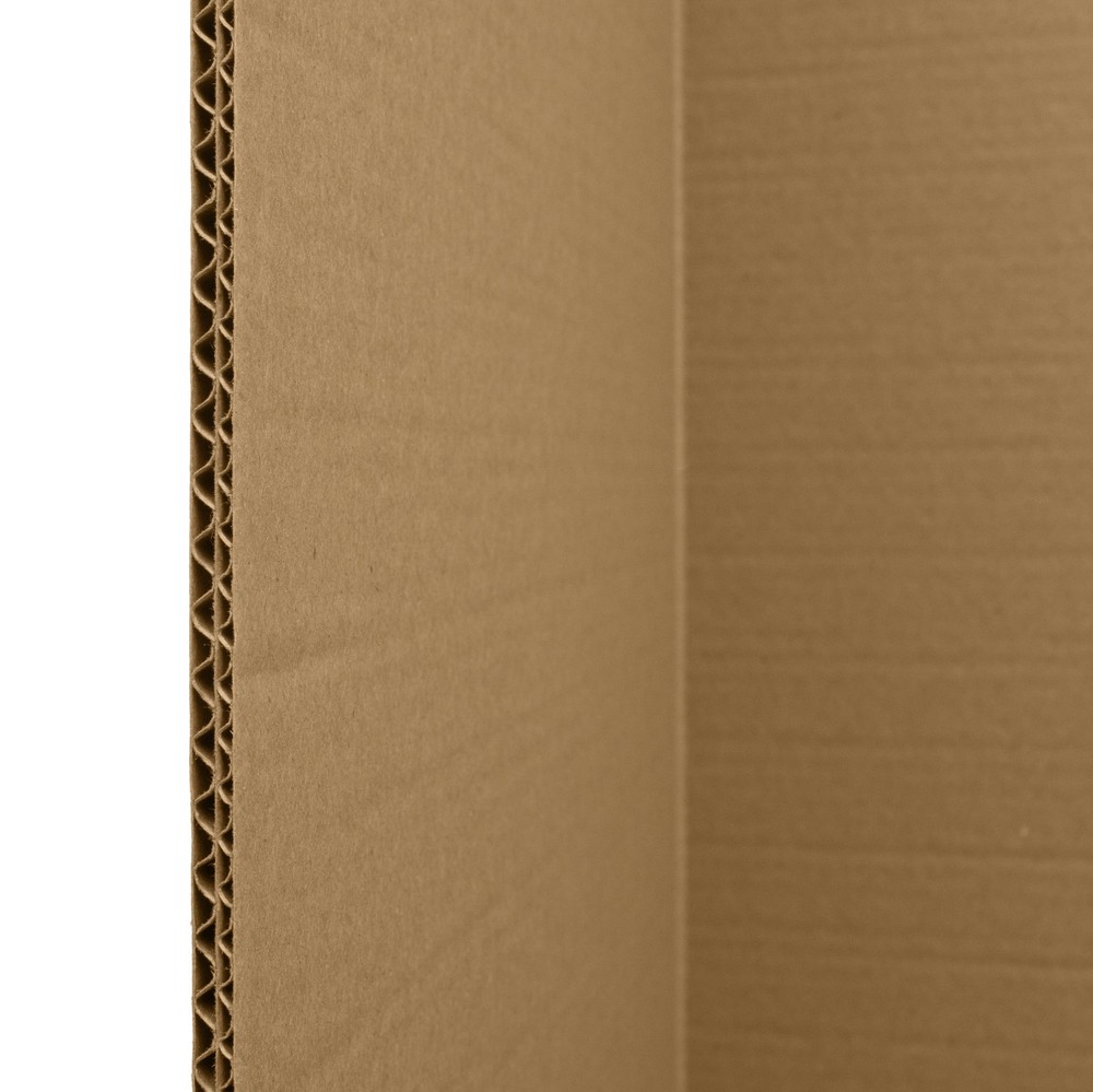3 ft. Short Brown Temporary Cardboard Folding Screen - 6 Panels