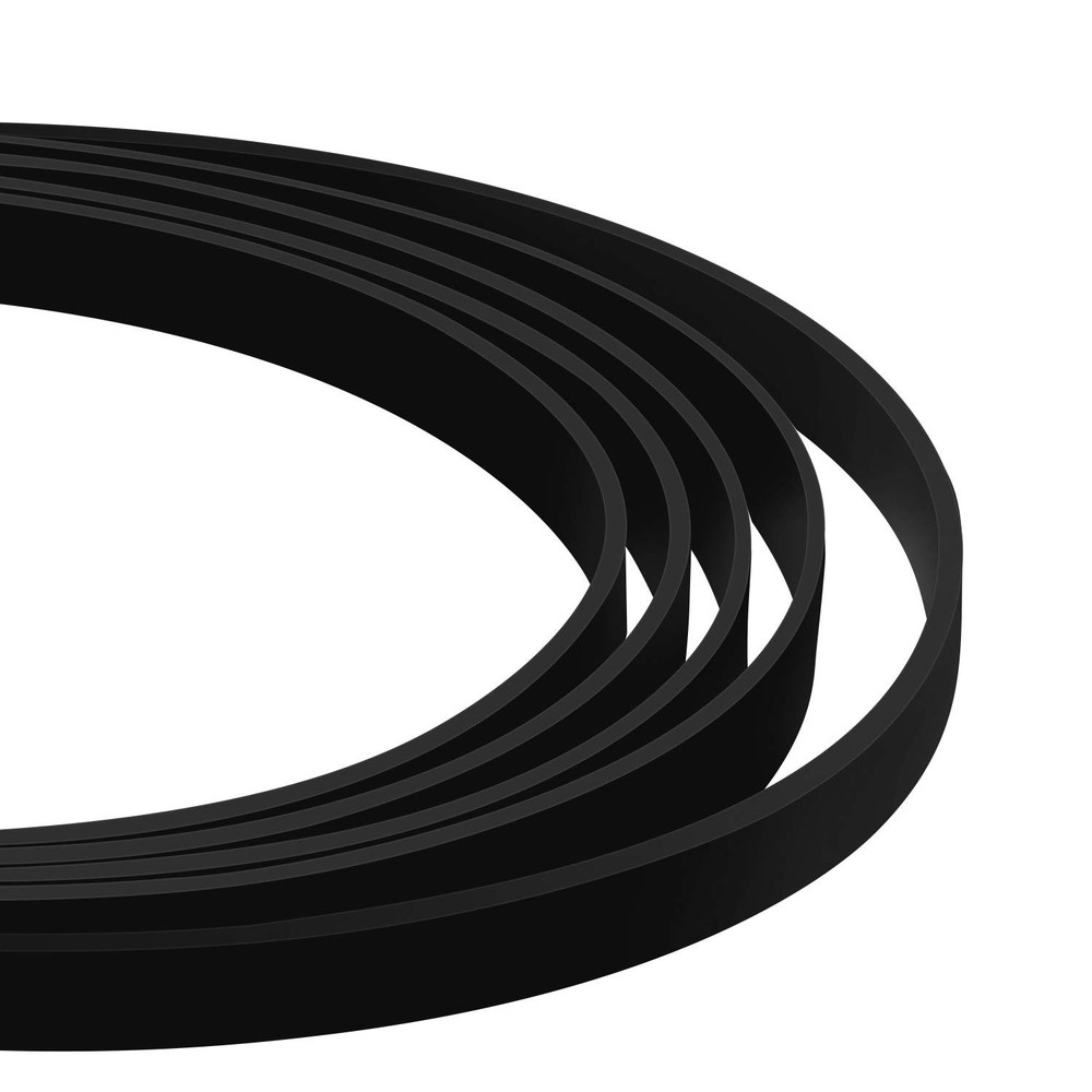 10 Pieces Turntable Belt Different Specifications Machine 5 Sizes, Black