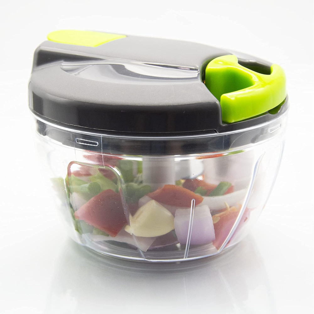 Multi-Function Manual Food Chopper & Processors with Handle and Cover,Vegetable