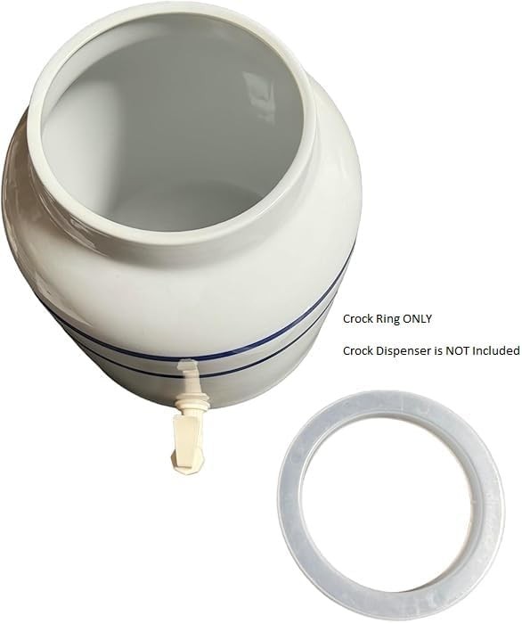 NEW 5-Gallon Ceramic Water Dispenser Plastic Protection Ring - Clear