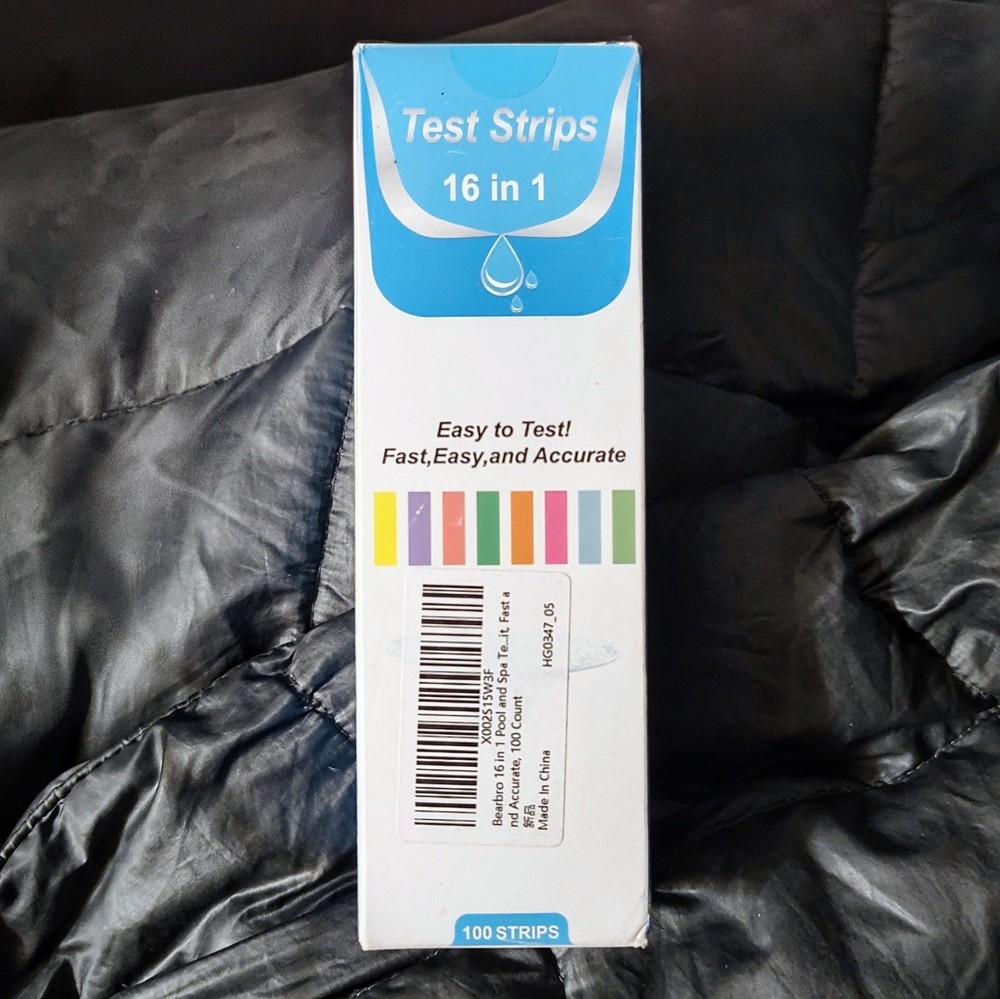 Test Strips 16 in 1 Water Testing Kits 100 PCS Strips Drinking All Water Sources