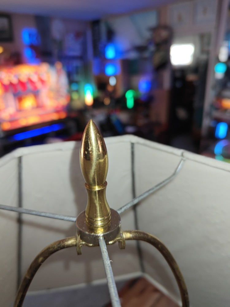 Stunning Lamp W Light Shine Thru Shade