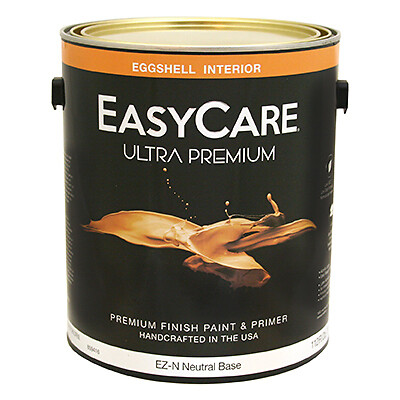 EasyCare EZD-GL Ultra Premium Interior Latex Paint & Primer, Deep Base Eggshell,