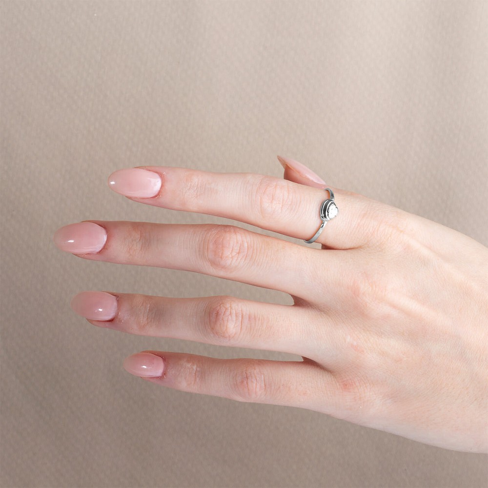 .925 Sterling Silver Beach Seashell Ocean Ring