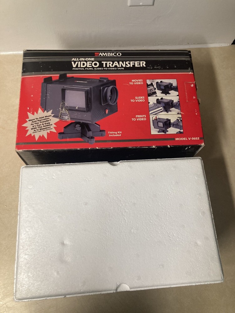 Ambico All-In-One Video Transfer System Model V-0652 Original Box