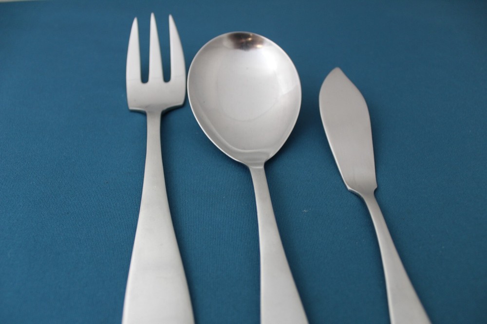 Bogelund Jensen Centa / BGJ1 Serving (3pc Set) Casserole Fork Satin Denmark