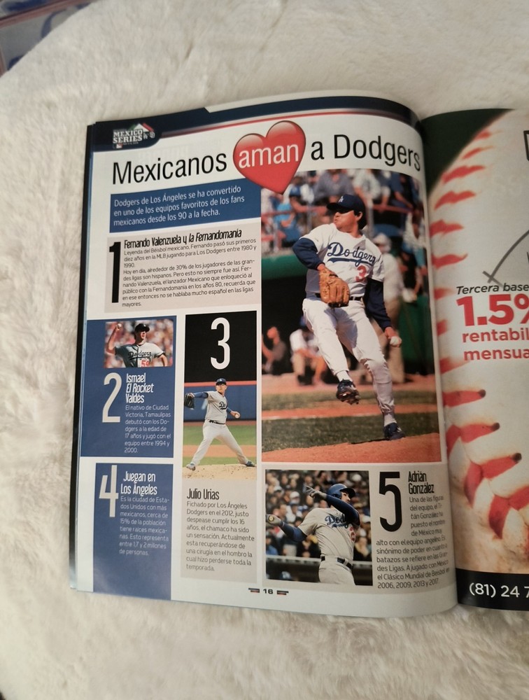 2018 Dodgers/Padres Monterrey Mexico Program