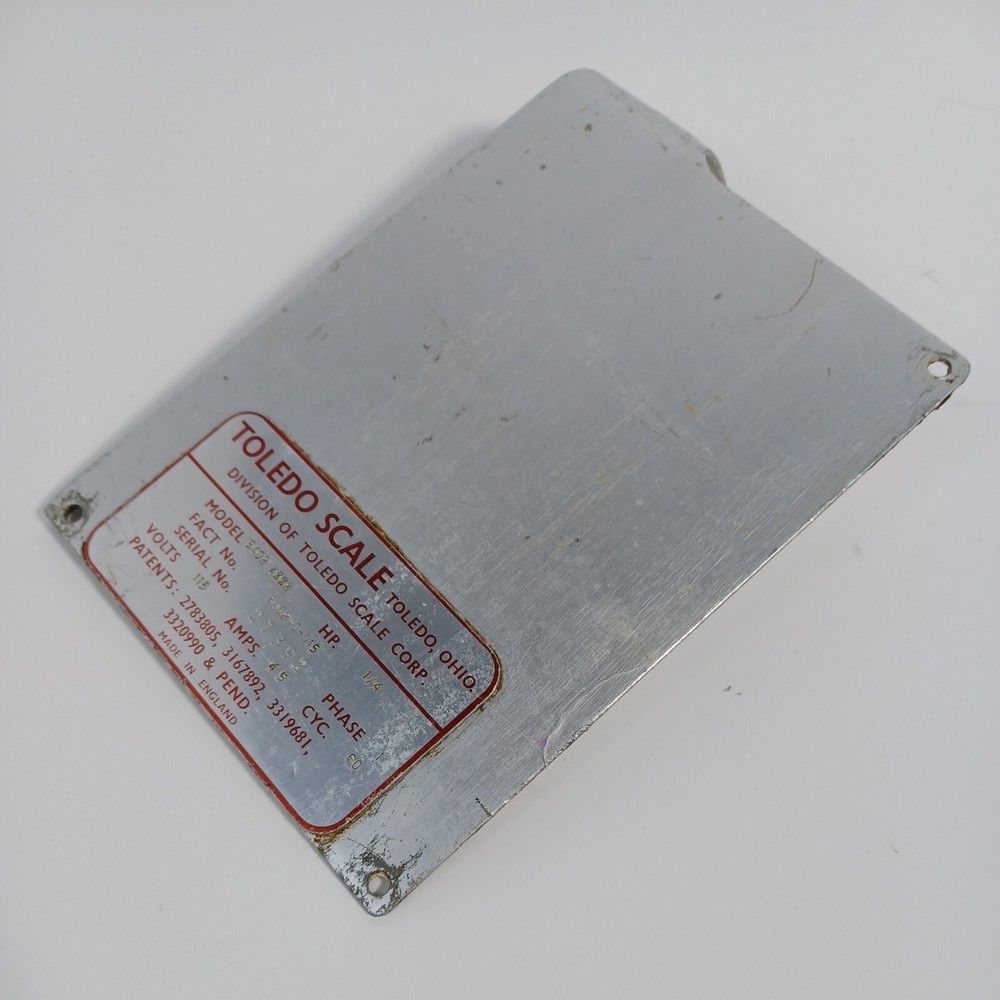 Authentic Toledo 5402 Slicer Model Plate Part -Only -