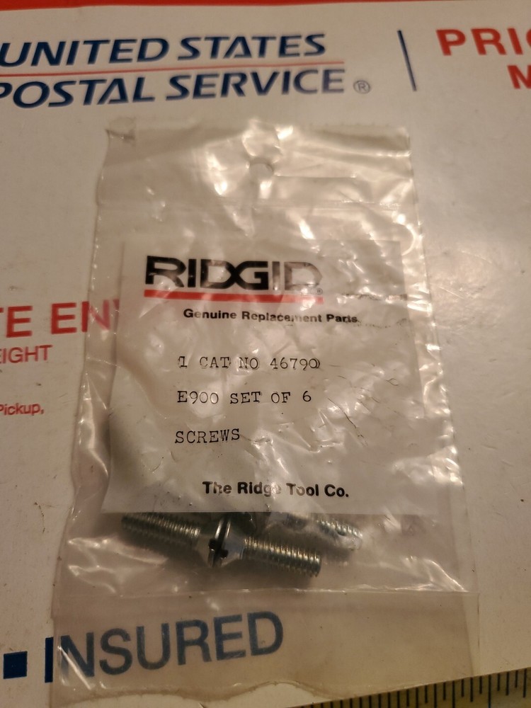 Ridgid 46790 Screws  6 Pack Of Screws NEW, U1