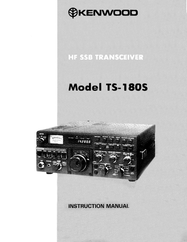KENWOOD TS-180S INSTRUCTION MANUAL