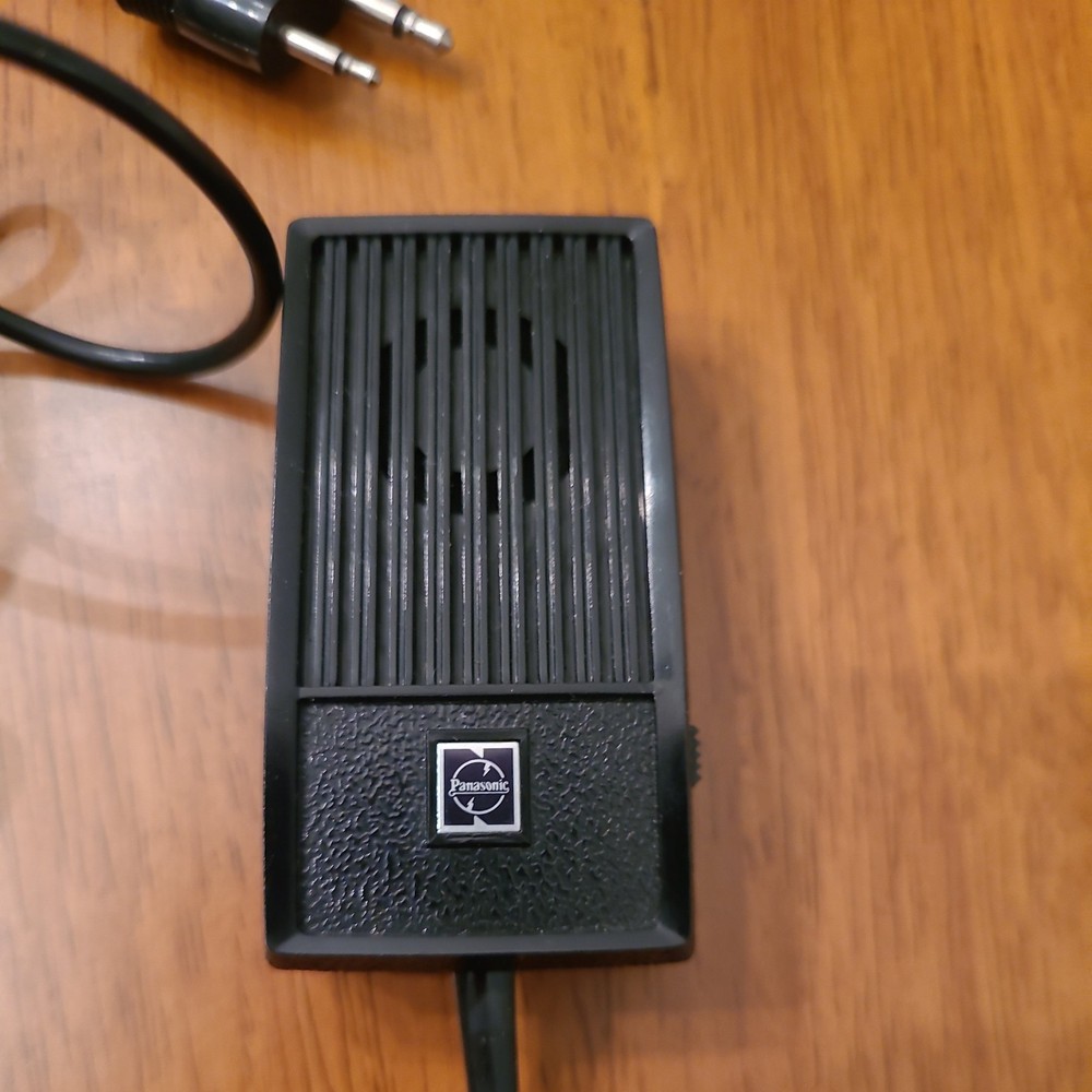 Panasonic Dynamic Microphone WM-2202 Made In Japan Black Untested