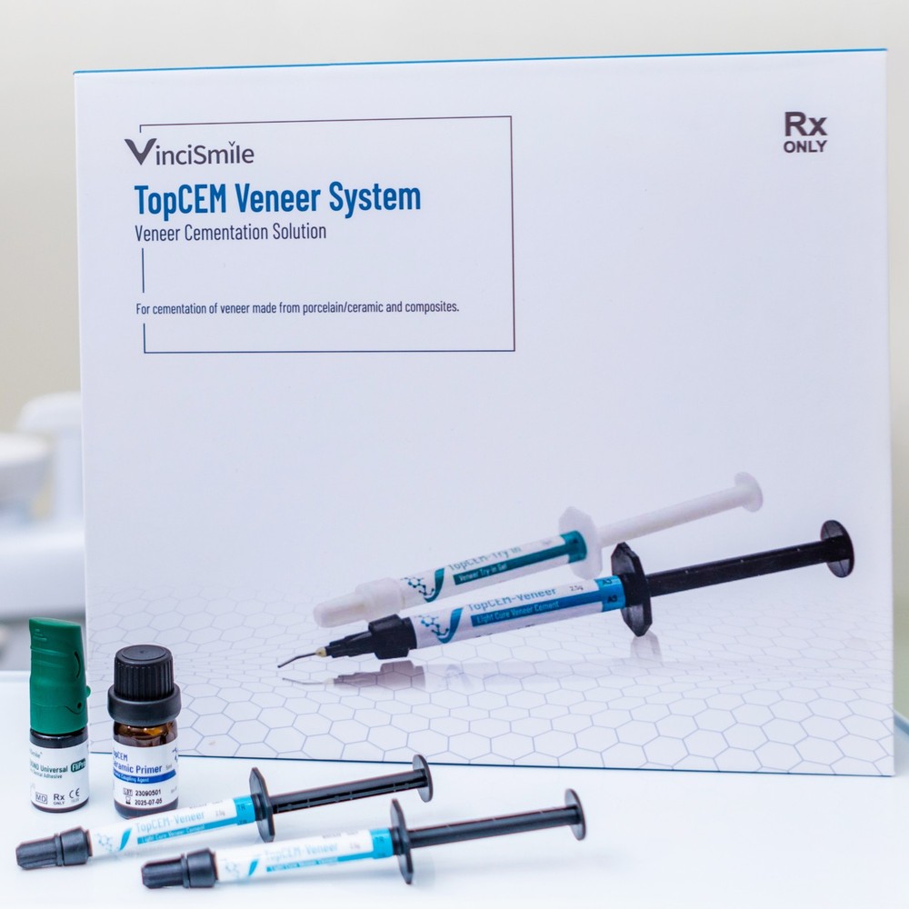 HUGE TOPCEM Veneer System 5pc Cement 5pc Try-in Gel Cementation Restorations Kit
