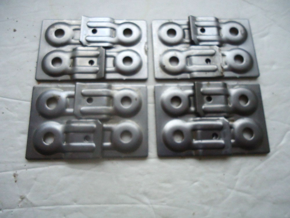 SIX SETS TABLE LEAF ALIGNERS (12 alignment plates) NOTE:ONLY 4 SETS ARE IN PICS