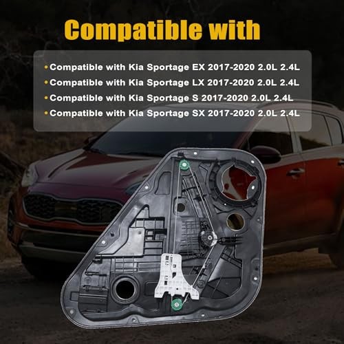 Rear Left Side Power Window Regulator Panel 83471D9000 Compatible with Kia