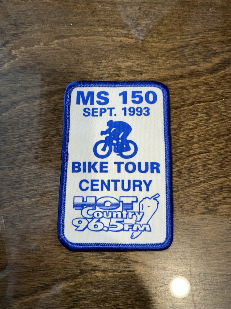 MS 150 Bicycle Ride Century Patch 1993