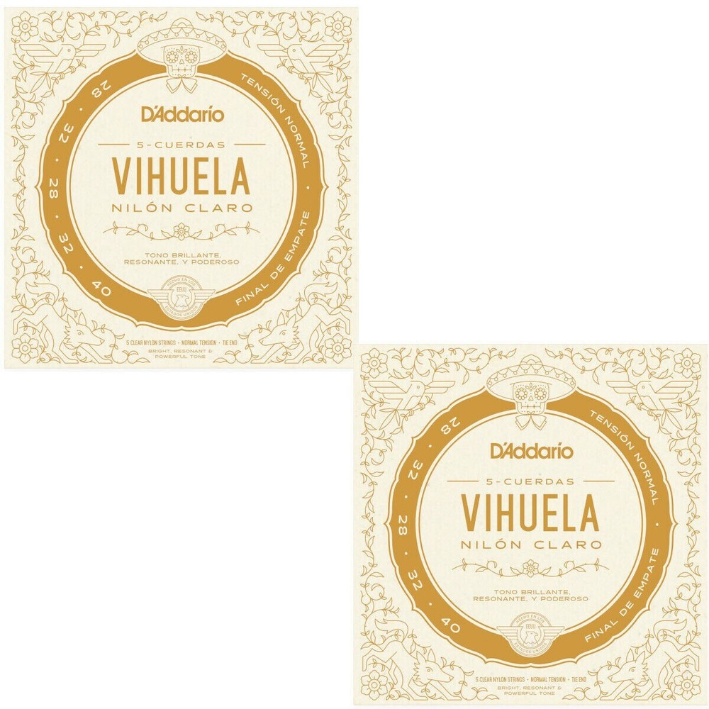 D'Addario Vihuela Strings 2 Sets Normal Tension