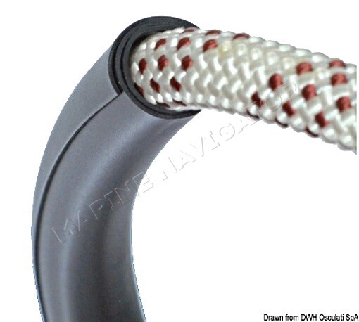 SPIROLL rope saver 8/16 mm black