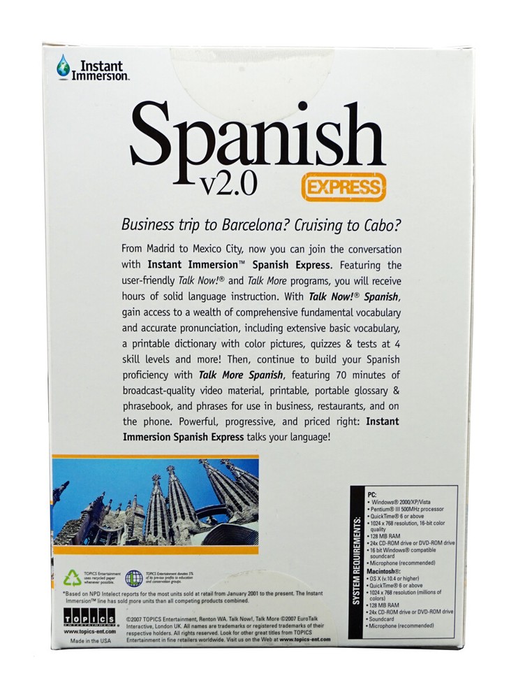 Learn to Speak Talk Understand Basic SPANISH Beginners Language 2 CDs