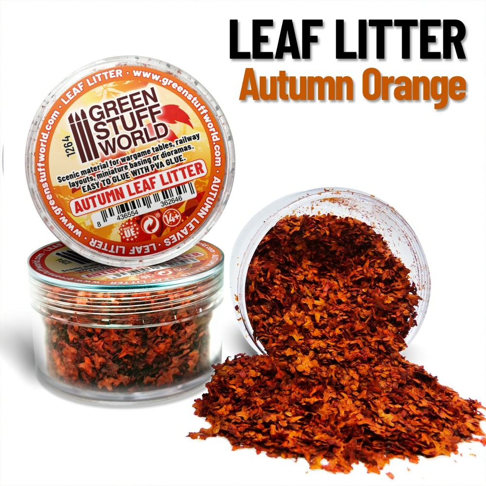 Leaf Litter - Autumn Orange- Basing Leaf scatter material Scenery