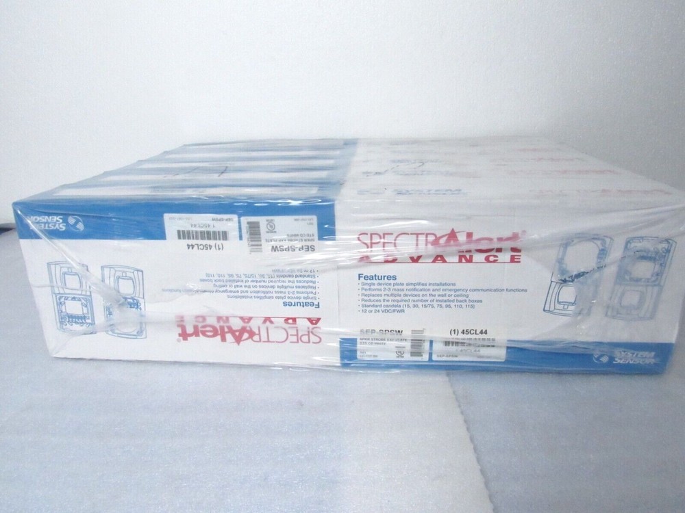 10 System Sensor SEP-SPSW Expander Plate For White Speaker Strobe [CJJH]