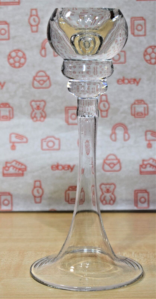 Krosno Poland 8.5" Crystal Candlestick Holders