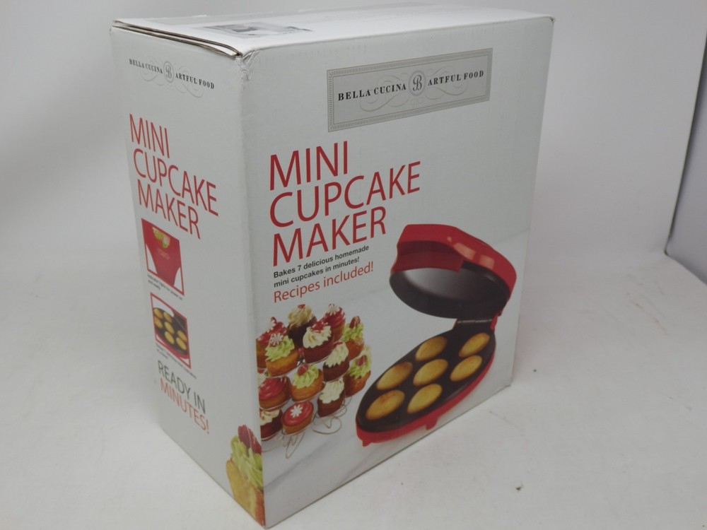 NEW Bella Cucina Mini Cupcake Red Maker Model 13465