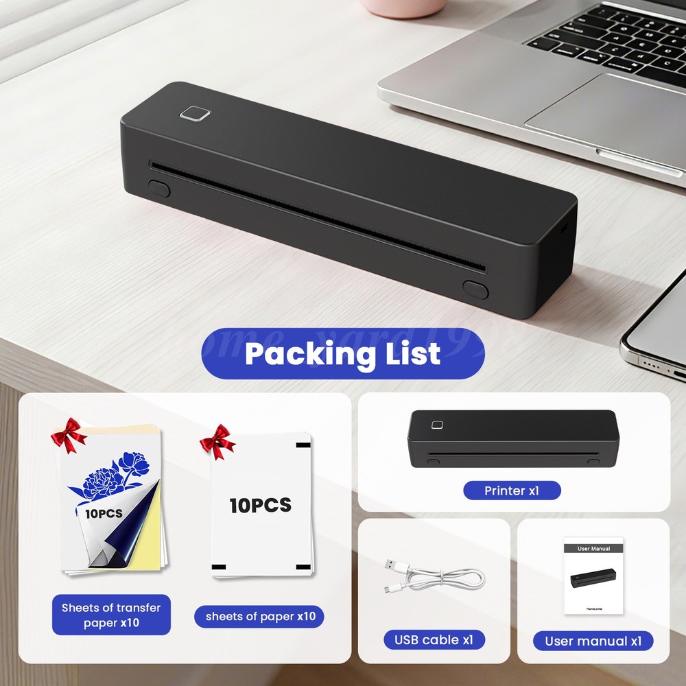 8 inch Wireless Tattoo Stencil Printer Bluetooth USB Portable Thermal Printer