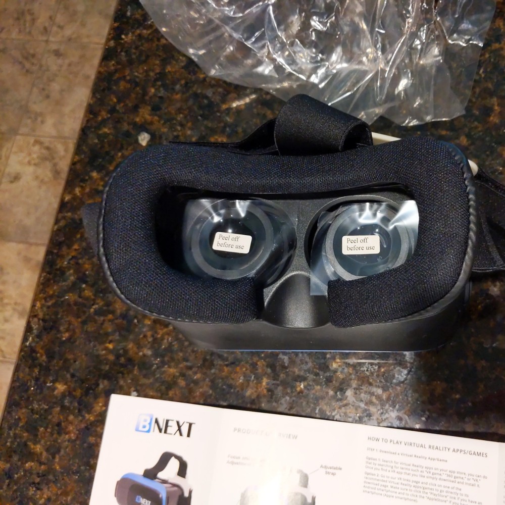 Bnext VR Headset Compatible with iPhone & Android - Universal, BLUE