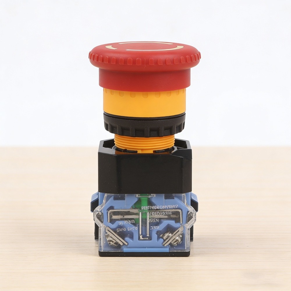 Mushroom Head Latching Stop Switch Suitable for Various Applications at 10A