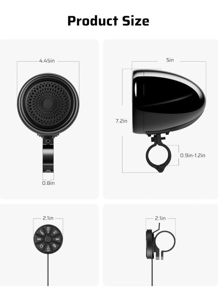 Motorcycle Speakers Bluetooth
