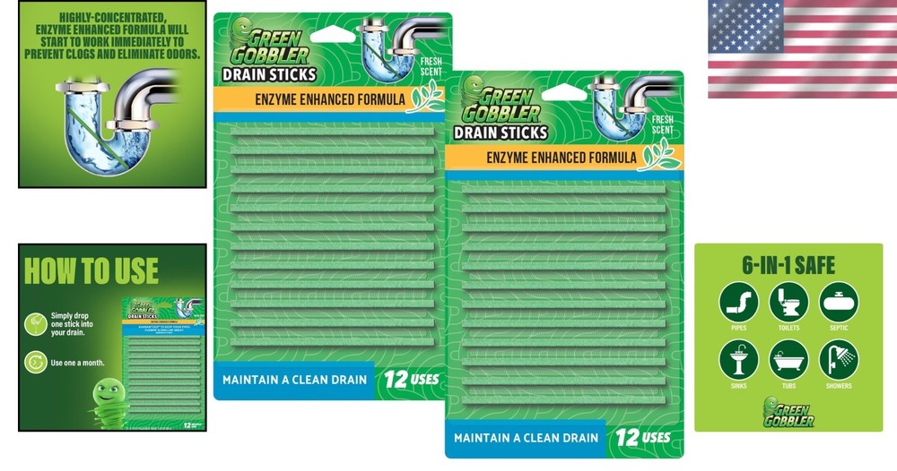 Drain Cleaner & Deodorizer 24Packs