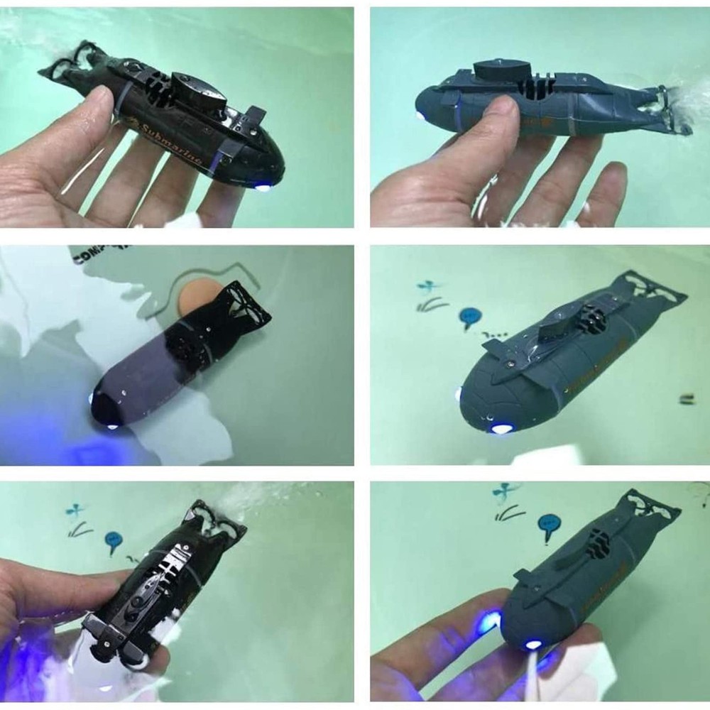 Mini RC Submarine for, 2.4G 6CH Remote Control Boat Remote Control Submarine,...