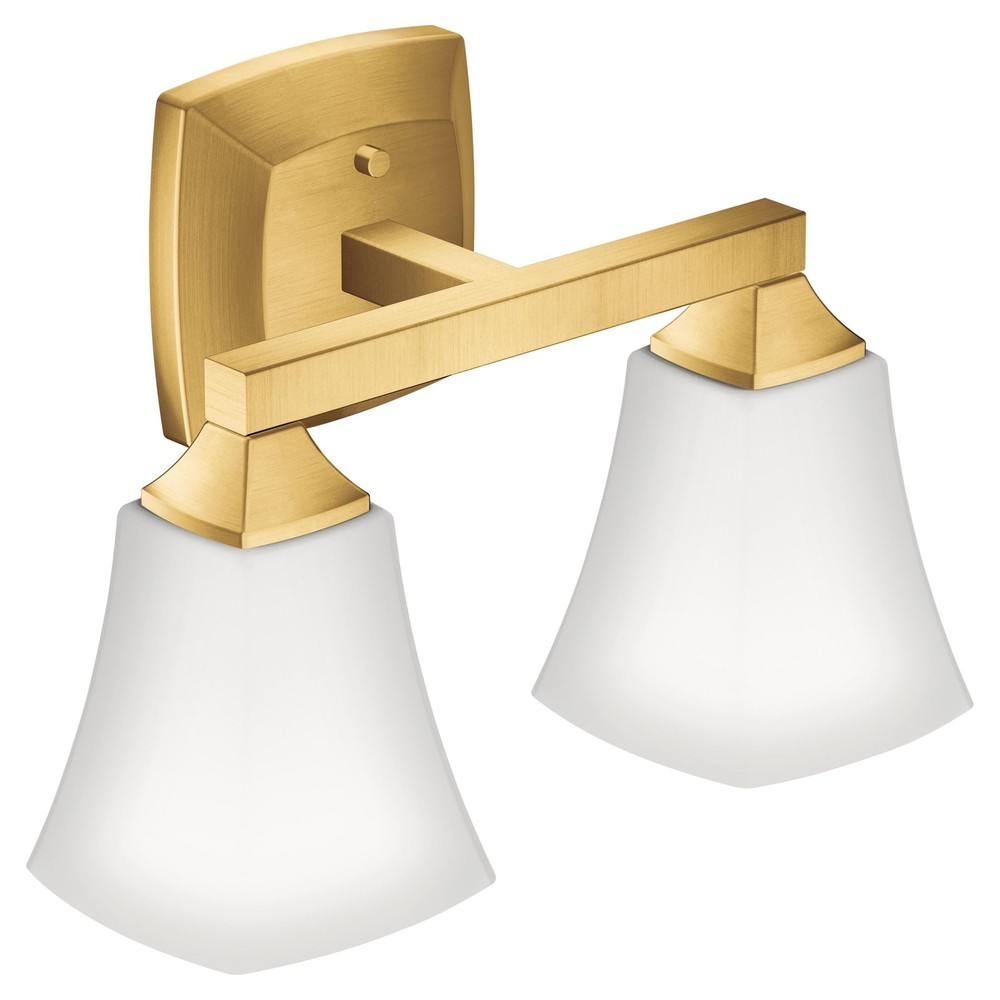 Moen YB5162BG Brushed Gold Two Globe Bath Light