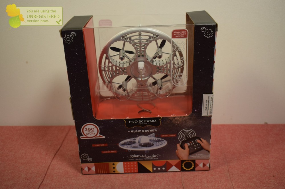FAO Schwarz Glow LED Stunt UFO: Remote Control Drone