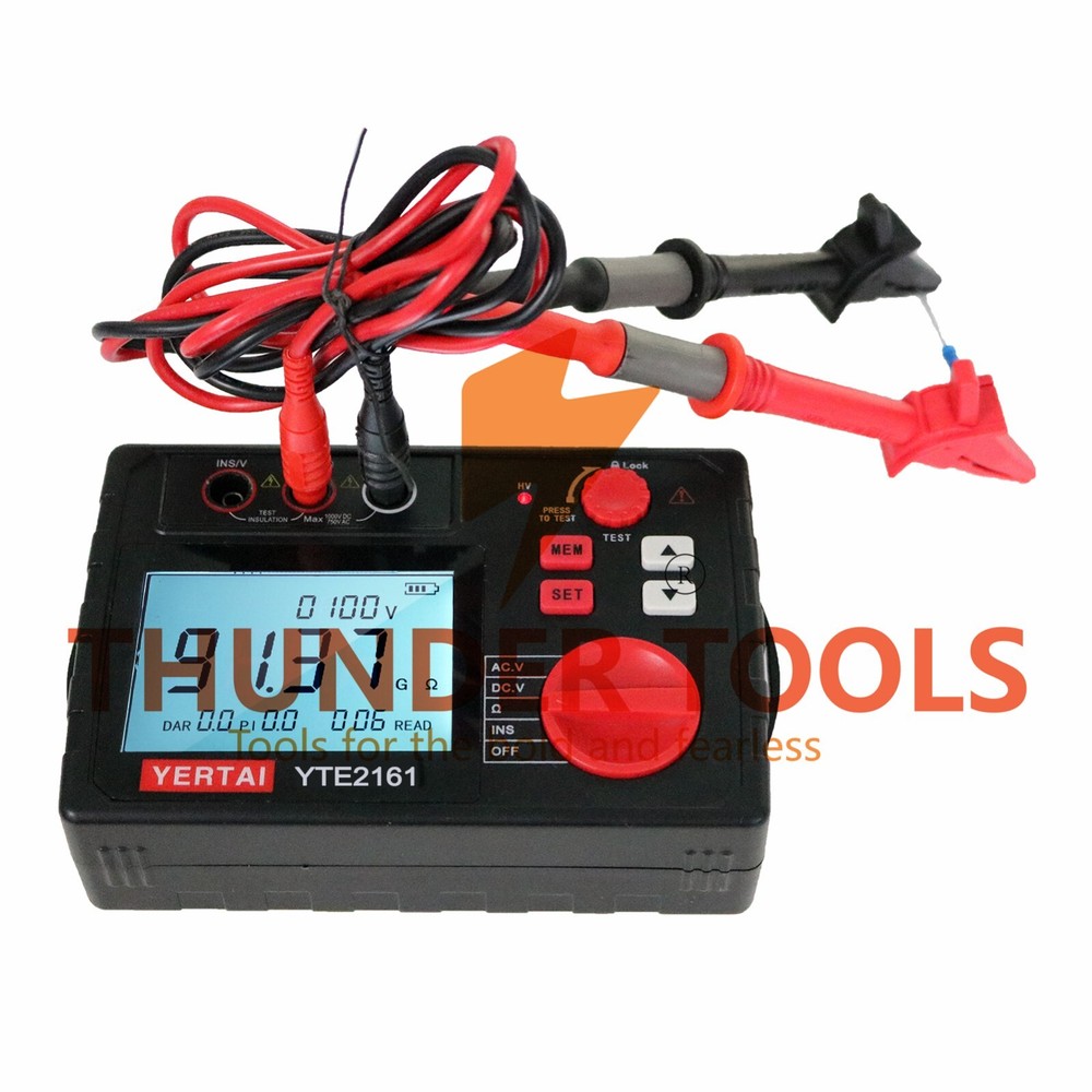 Thunder Tools YERTAI Digital Insulation Resistance Tester