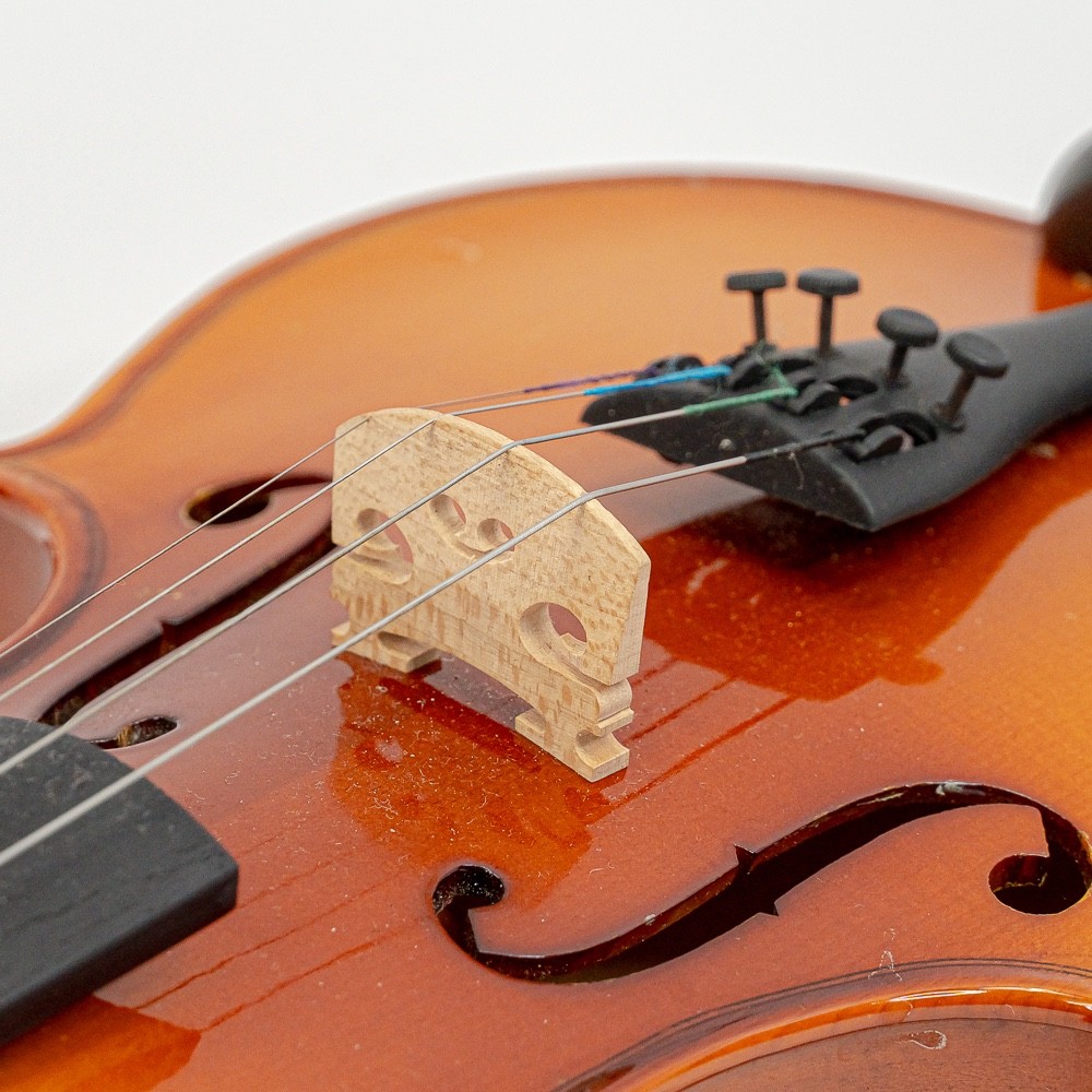 Mendini by Cecilio MV400 Solid Wood Violin – Beginner/Student Model with Case