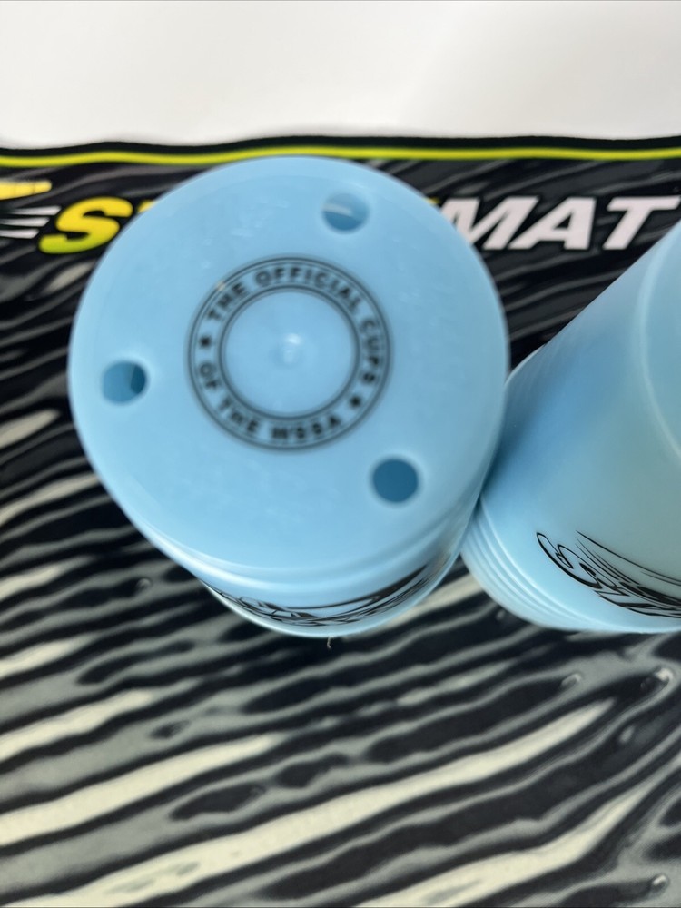 Speed Stack Cup Set WSSA 12 Cups Stackable Light Blue W/ Mesh Bag With Mat