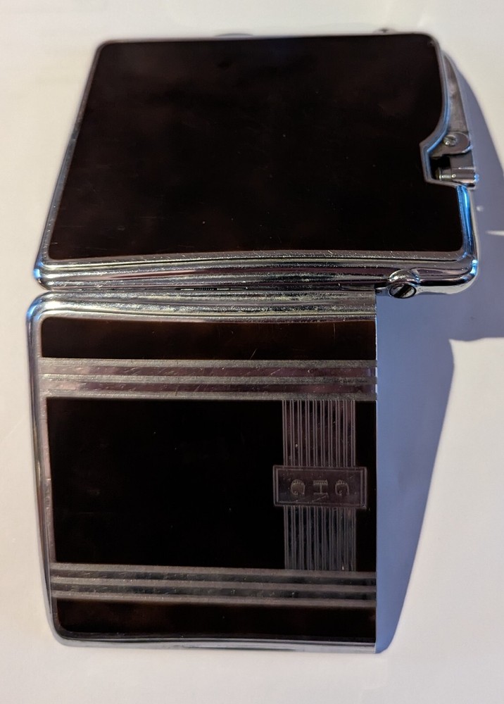 Ronson Ten A Case Lighter 1940s Art Deco Lighter & Cigarette Case