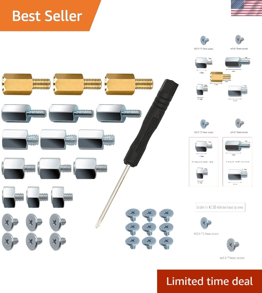 Comprehensive M.2 SSD Mounting Solution for ASUS Gigabyte Motherboards - 30pcs