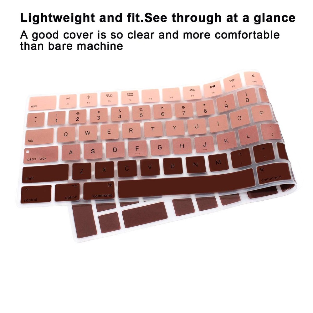 Ultra Thin Silicone Full Size Wireless Bluetooth Numeric Z-Ombre Coffee