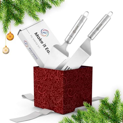 Pie Server Spatula and Cake Cutter Slicer, Stainless Steel Set - Kitchen Esse...