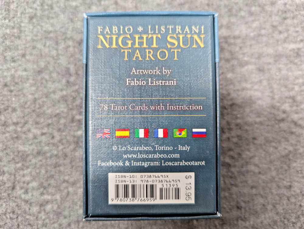 Night Sun Tarot Card Regular & Mini Deck by Fabio Listrani, Wicca, Paganism