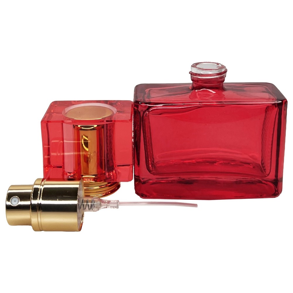 25ml 0.85oz colored glass empty perfume spray bottles refillable