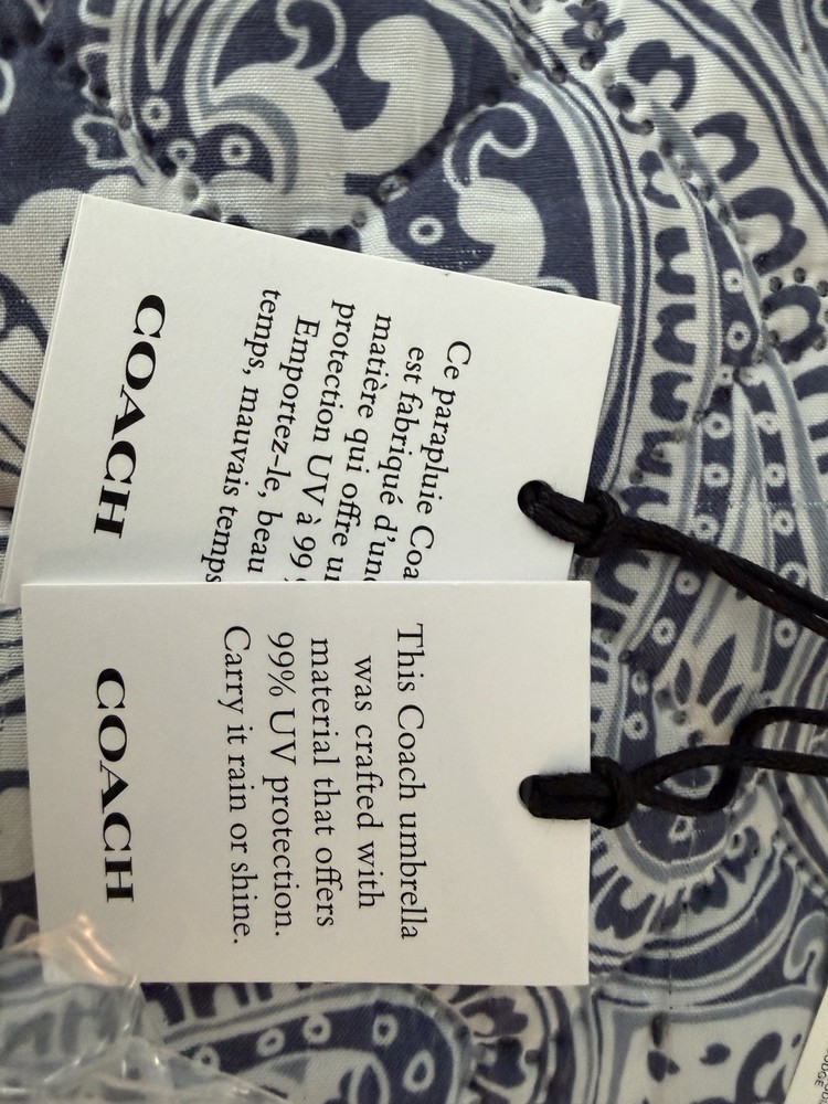 NWT $100 Coach Umbrella
